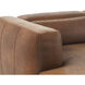 Beau Lucia Tobacco Leather Sofa Chaise